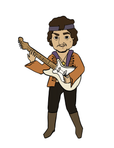 Illustration of Jimi Hendrix