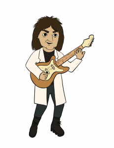 Rock Doc playing guitar