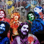 This is a painting of the original Grateful Dead