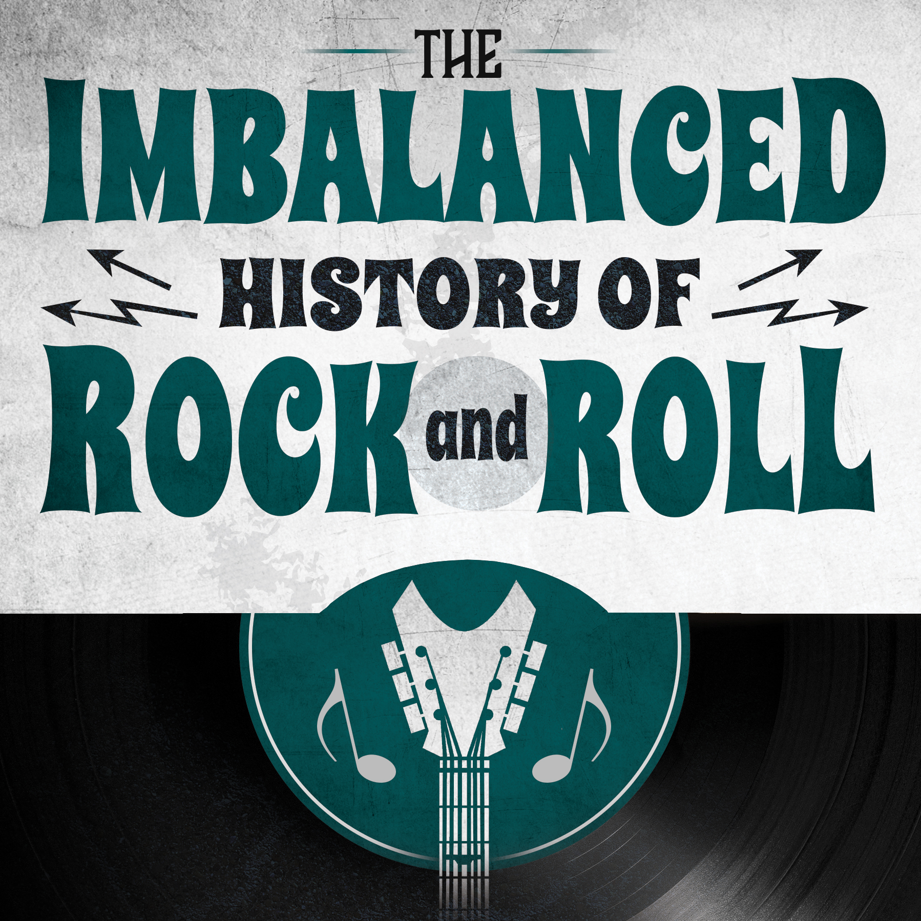 Logo of the podcast "The Imbalanced History of Rock and Roll
